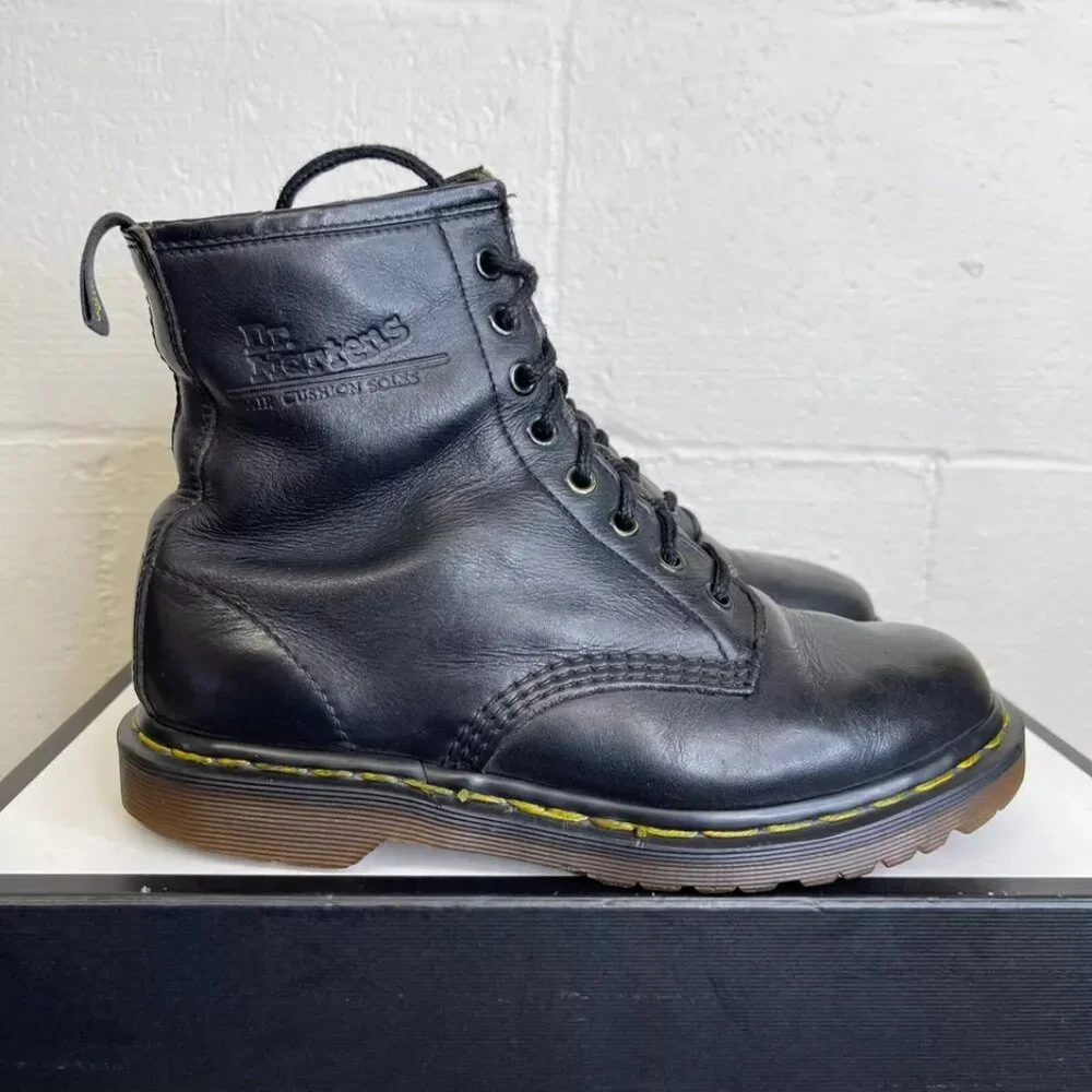 Dr. Martens 1460 Black Air Cushioned LeatherMade In England UK 5/MEN 6/WOMEN‎ 7